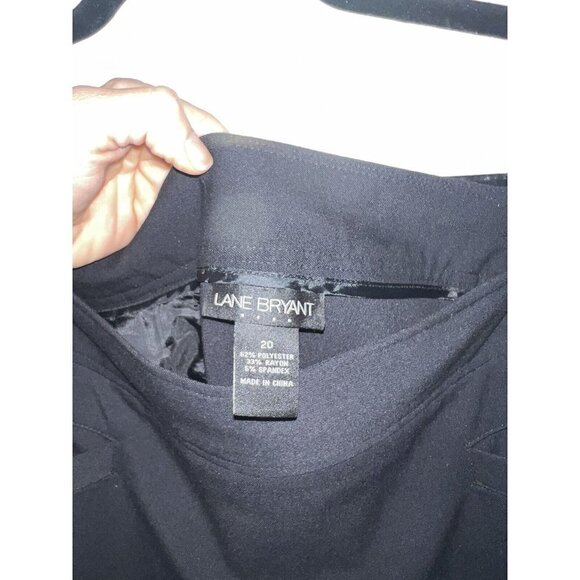 Lane Bryant Black Skirt Women 20 Plus Pull On Classic Office Career Minimalist X - Picture 5 of 9